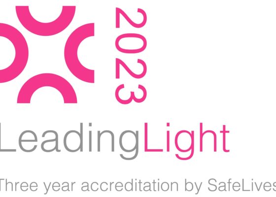 2023 Leading Light Three year accreditation by SafeLives